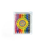 Louvre Crayons in PVC Zipper Pouch