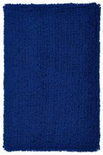 A fluffy blue wristband with a textured finish, featuring a logo. Ideal for events and exhibitions.