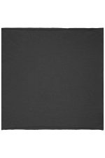 A dark grey loop scarf with a simple design, made from soft fabric, suitable as a clothing accessory.