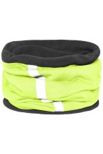 A bright yellow and black Winter X-Tube with reflective detailing, designed as a clothing accessory.