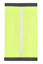 A yellow Winter X-Tube with grey trim and a reflective strip, designed as a clothing accessory.