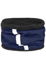 A blue and black Winter X-Tube scarf with a soft inner lining and a simple design, featuring a logo.