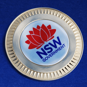 Superior 70mm Medallion With Printed Logo - In Velvet Case
