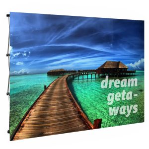 Media Wall 3m x 2.25m - Flat - No Sides