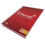 A5 Hard Cover Wiro Bound Book 100 Leaf 4 Col Cover 1 Col Pad