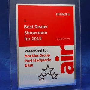 Clear Acrylic Printed Plaque with Brushed Metal Plate and Shiny Border