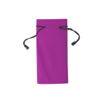 A vibrant purple pouch with a drawstring closure, suitable for toiletries and accessories.