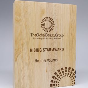 Wood Block Award - Add Engraving Costs