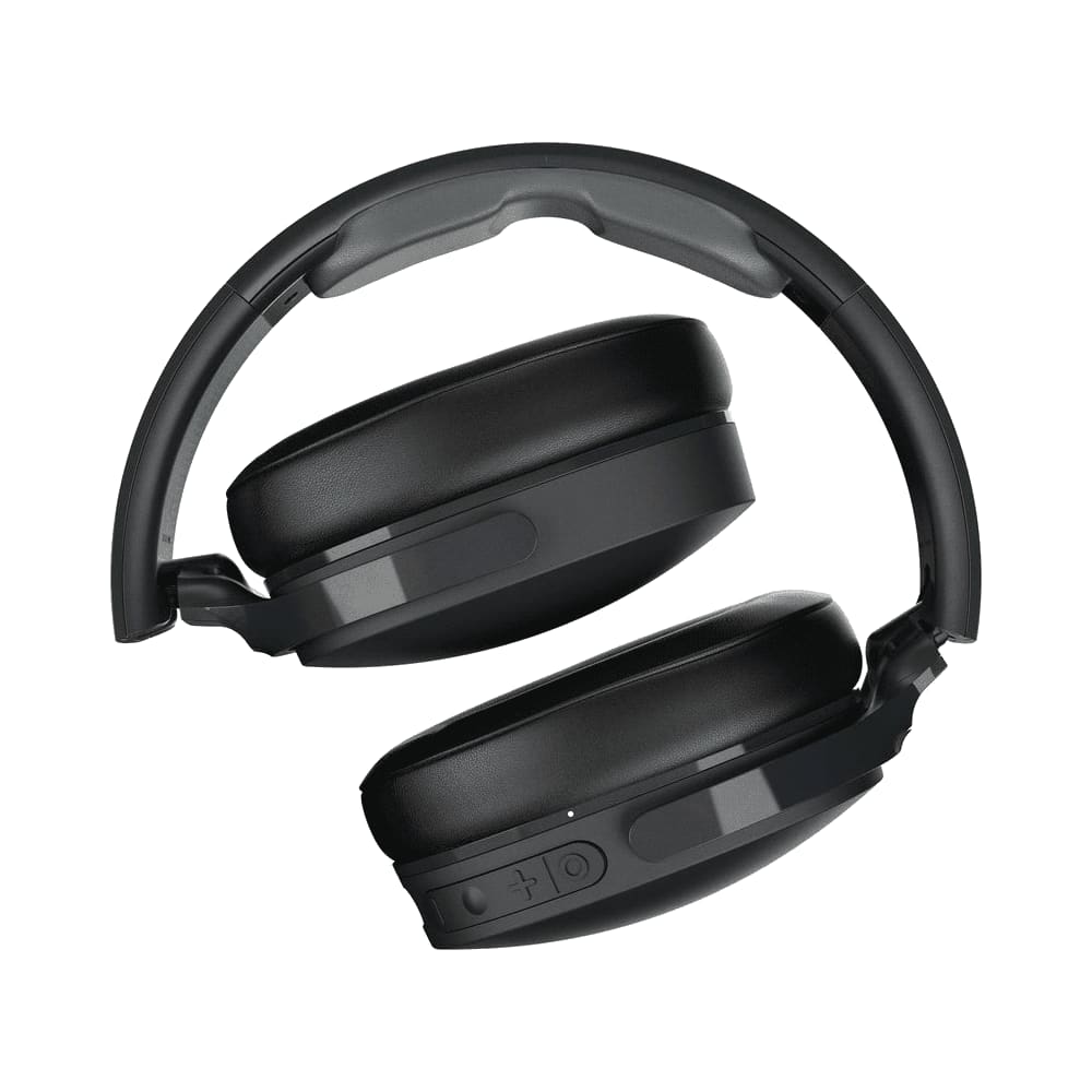 A pair of black wireless headphones with a sleek design and adjustable headband, featuring a logo on the side. Skullcandy Hesh ANC Wireless - Image 1