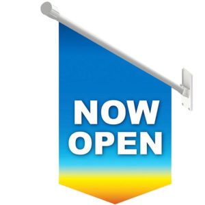Shop Front Flag 600mm x 400mm Double Sided Vinyl