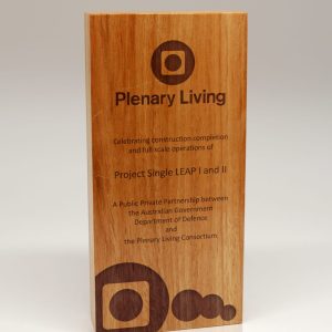 Australian Select Grade Blackbutt Quadril Trophy