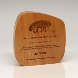 Australian Select Grade Blackbutt Pebble Trophy