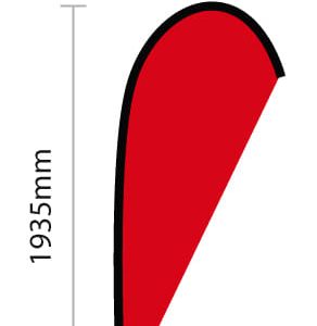 Small Single Sided Tear Banner Skin Only