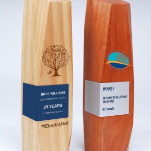 Australian Select Grade Blackbutt Icon Trophy with Metal Wrap