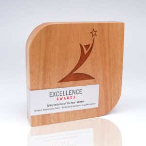 Australian Select Grade Blackbutt Form Trophy with Metal Wrap