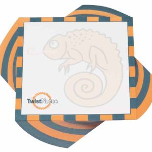 100x100mm Twist Note - 1 Colour Print - 150 Leaf (Half Twist)