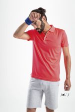 Polo shirt men's sports 100% polyester PERFORMER