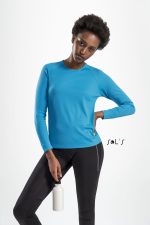 T shirt long sleeve Women's 100% breathable polyester SPORTY
