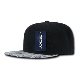 6 Panel High Profile Structured Bandanna Snapback