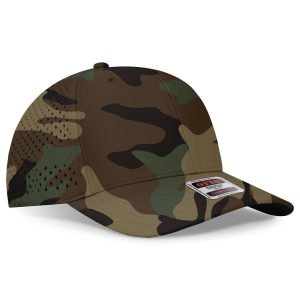 6 Panel Mid Profile Perforated Baseball Cap