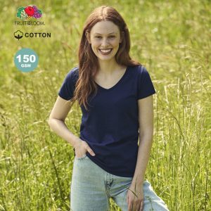 Iconic V-Neck Women Colour T-Shirt