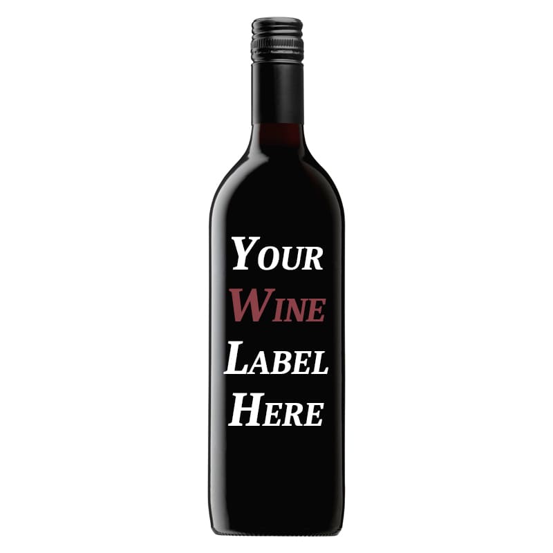 A drink bottle featuring a dark red wine with a sleek black label and a distinctive bottle shape. It has a logo. Fifty Acre Shiraz Piccolo187mL - Image 1
