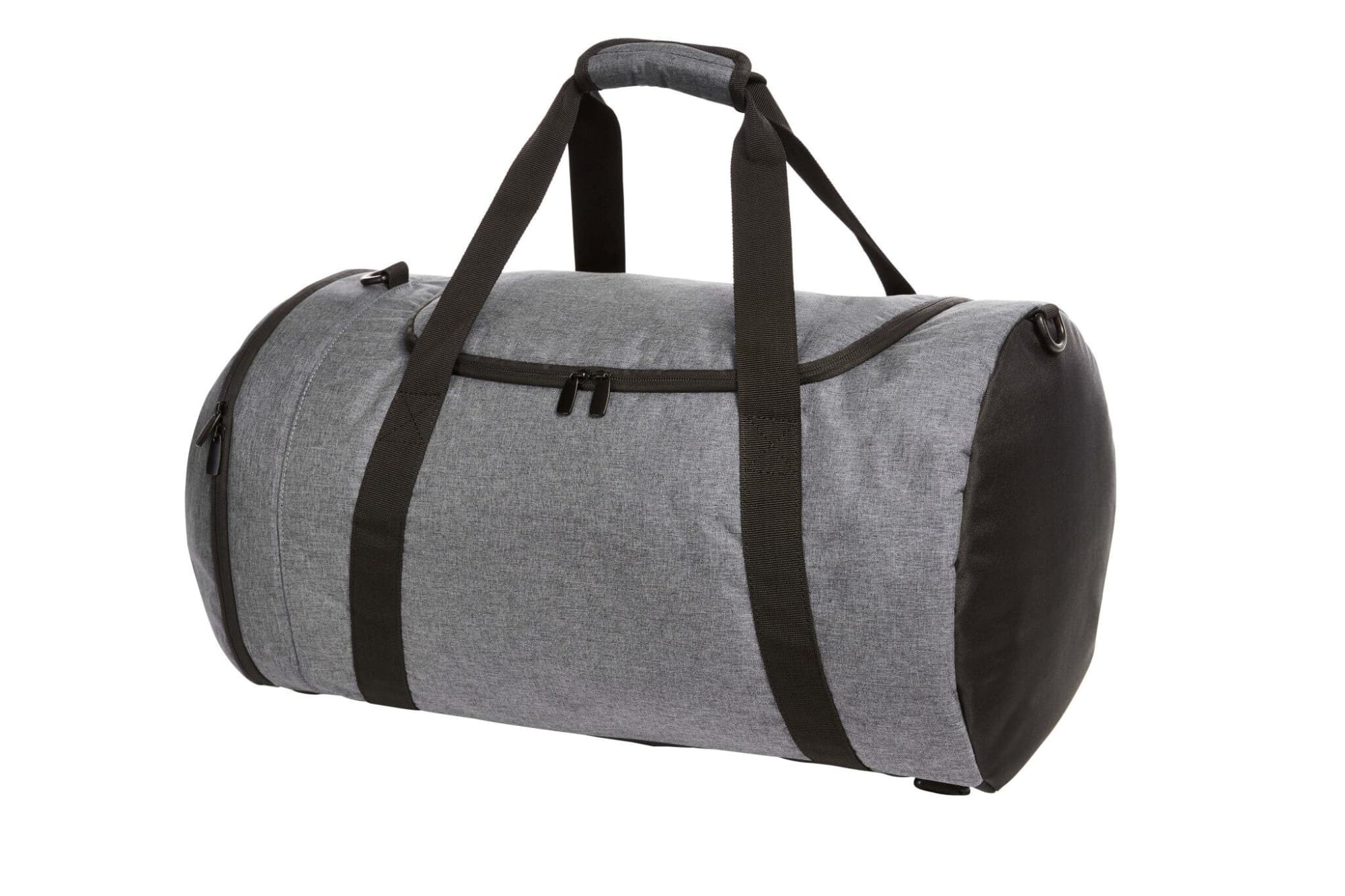 A grey duffel bag with black straps and a zippered compartment. The bag has a logo. Craft Multi Bag - Image 1