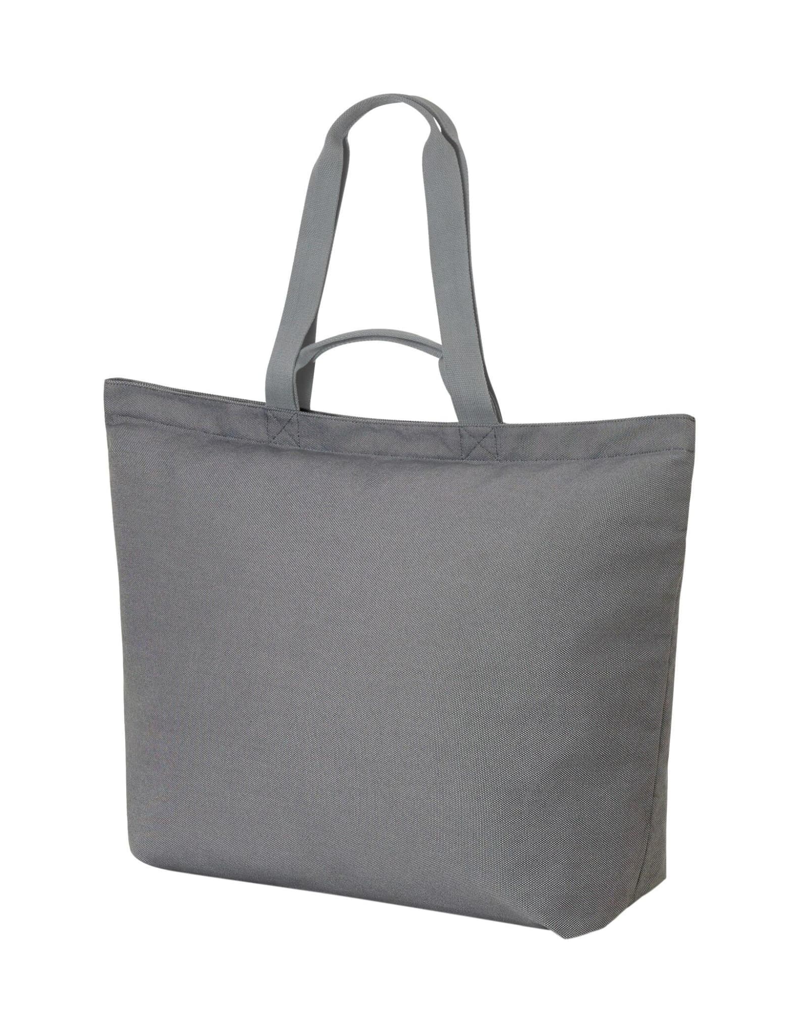 A grey tote bag with two handles and a spacious interior, featuring a simple design and no visible branding. Big Shopper - Image 1