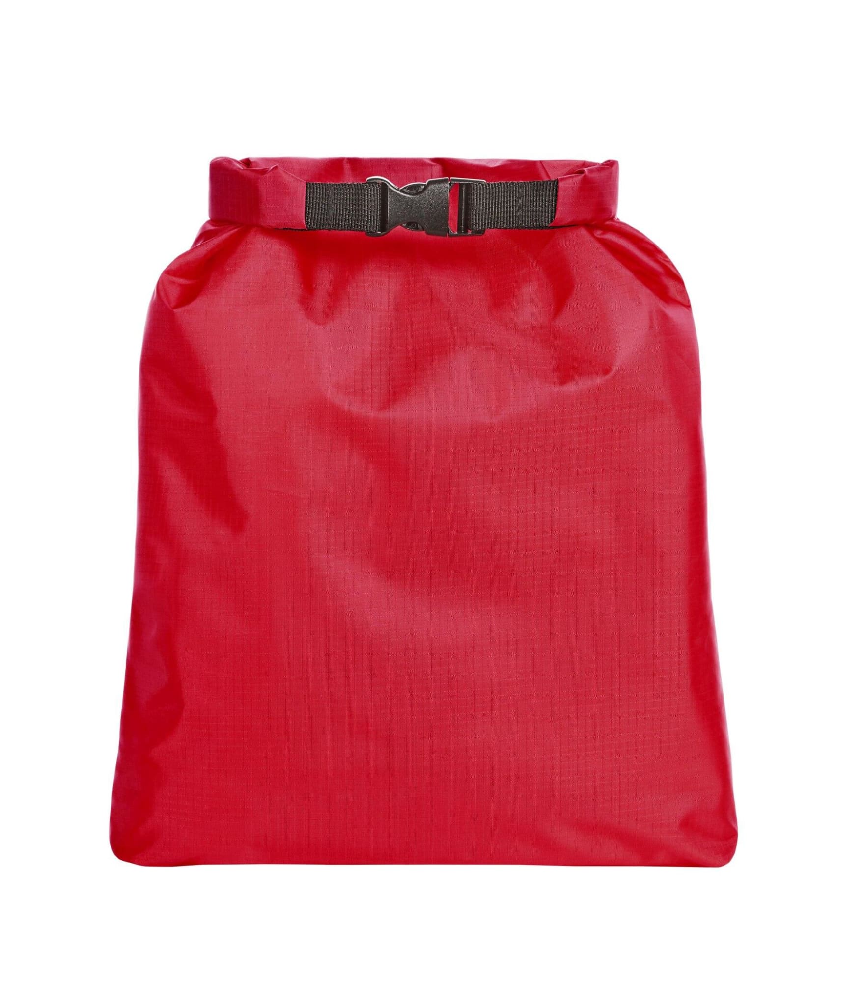 A red dry bag with a buckle closure, featuring a textured surface and a simple design. Safe Drybag 6L - Image 1