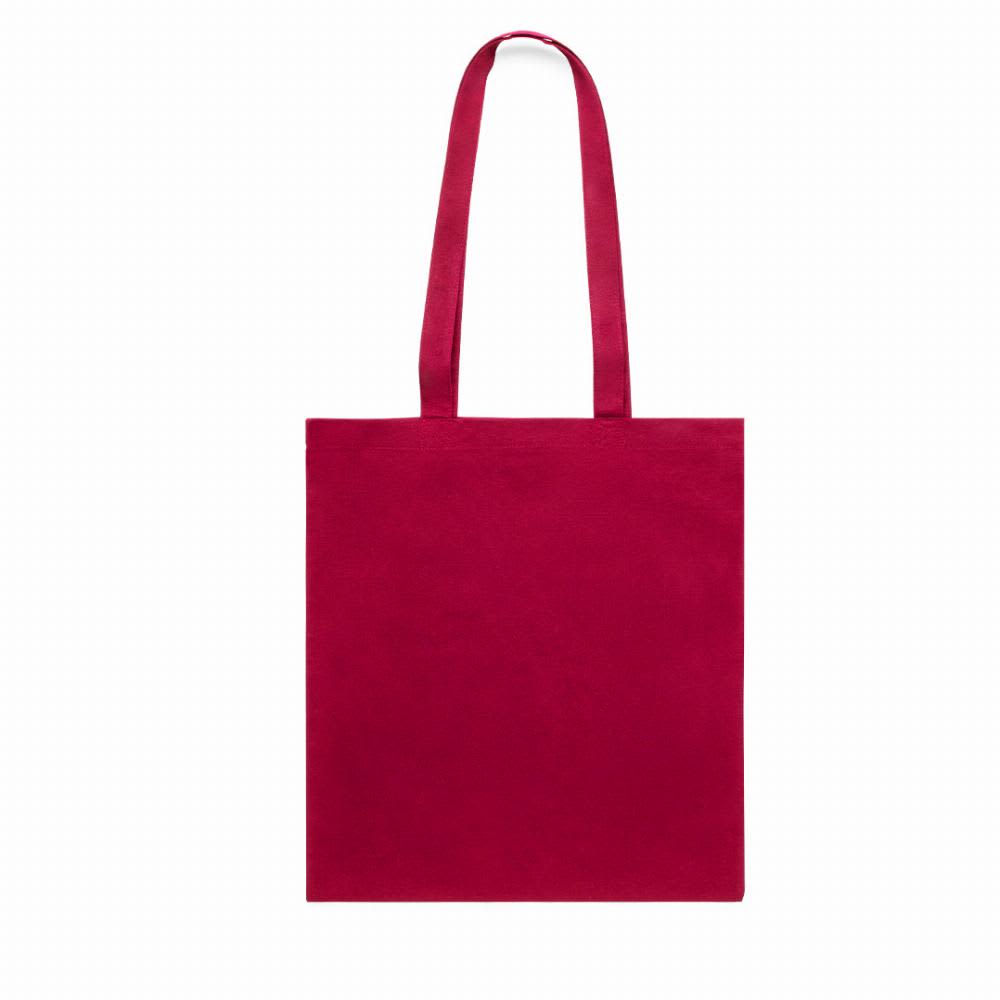 A red tote bag with long handles, featuring a plain design and no visible logos or branding. Kaiba - Image 1