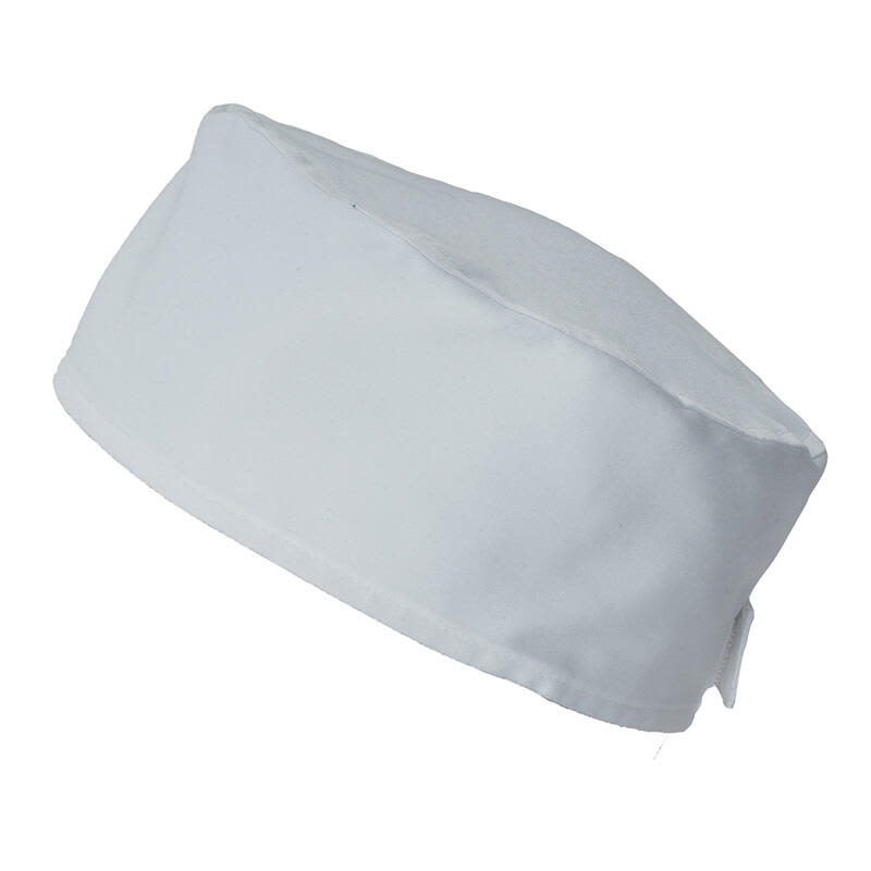 A white Tamburello hat with a rounded design, featuring a logo on the side. Tamburello Hat - Image 1