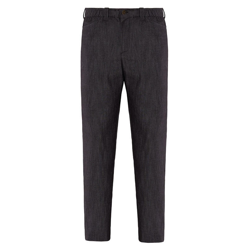 Dark grey Giove Pants with a classic fit and a waistband, featuring a logo. Giove Pants - Image 1