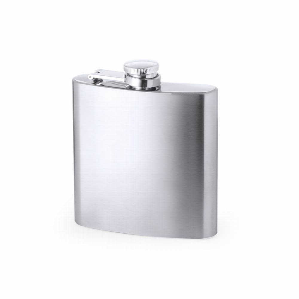 A stainless steel drink bottle with a sleek, curved design and a secure screw-top lid. Balton - Image 1