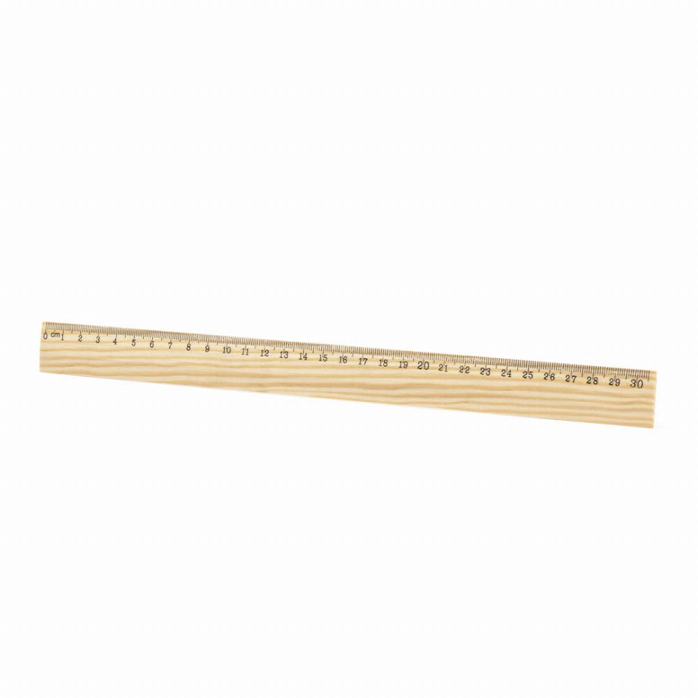 A wooden ruler with measurement markings up to 30 centimetres, featuring a smooth finish and straight edges. Arnax - Image 1