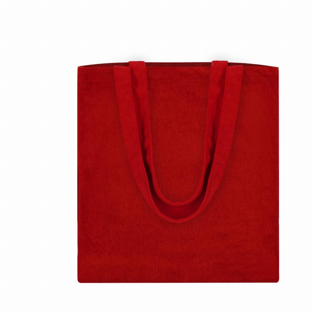 A red tote bag with two shoulder straps, featuring a large rectangular design. Gaviar - Image 1