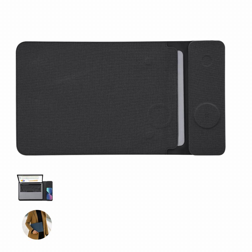 A black wallet with a textured surface and a card slot, featuring a circular logo. Benrix - Image 1