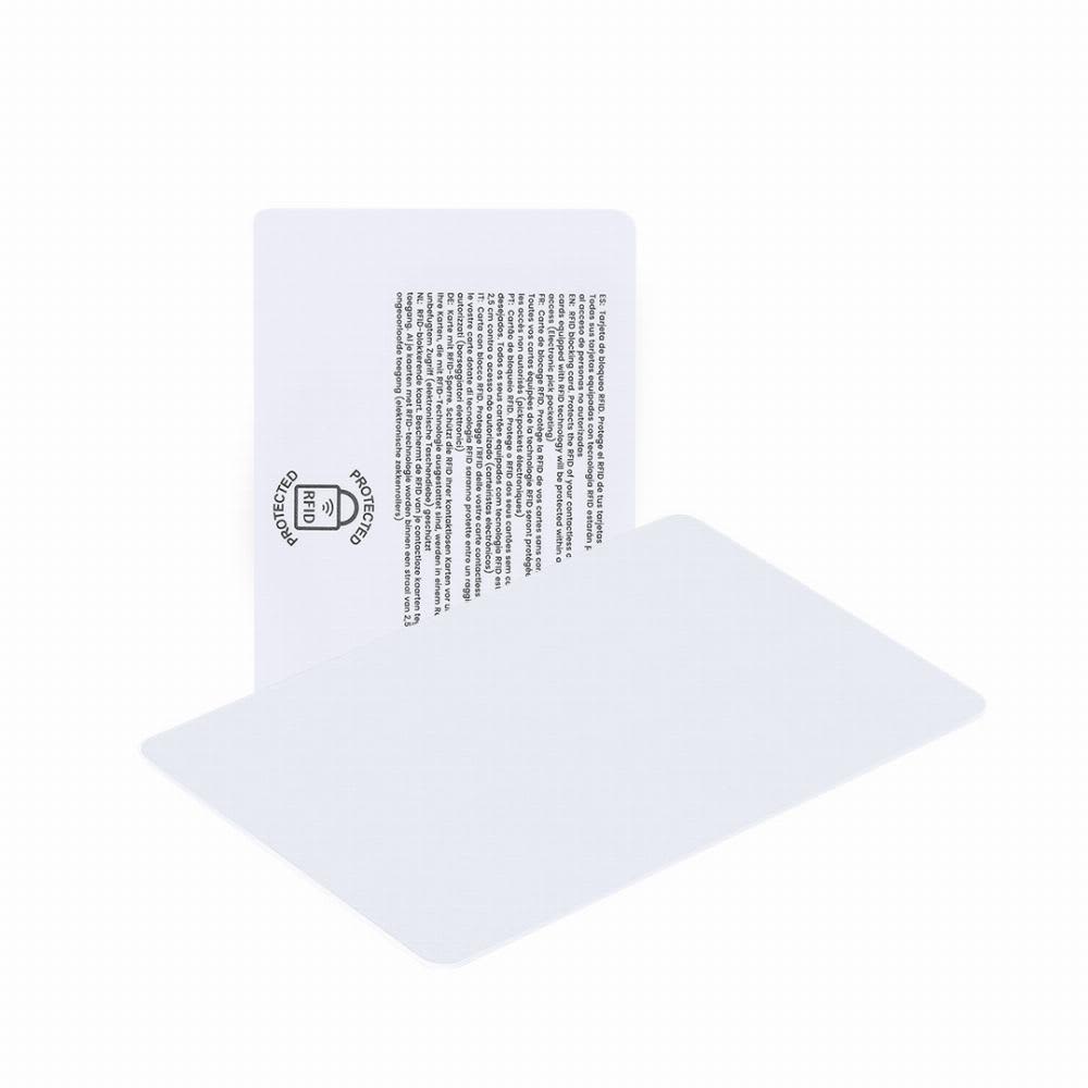 A white card with a printed text on one side and a blank surface on the other side. It features a logo. Fatton - Image 1
