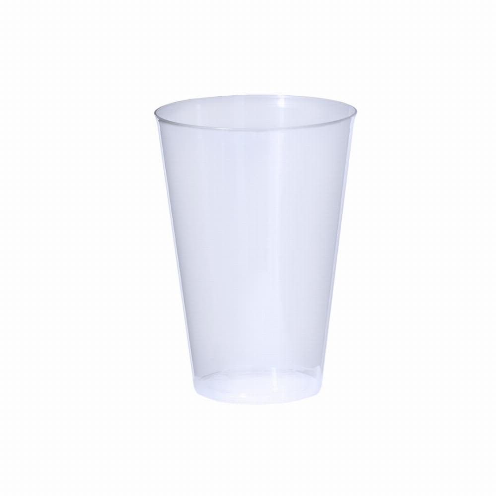 A drink bottle in a transparent design, featuring a simple, tapered shape with no visible branding. Cuvak - Image 1