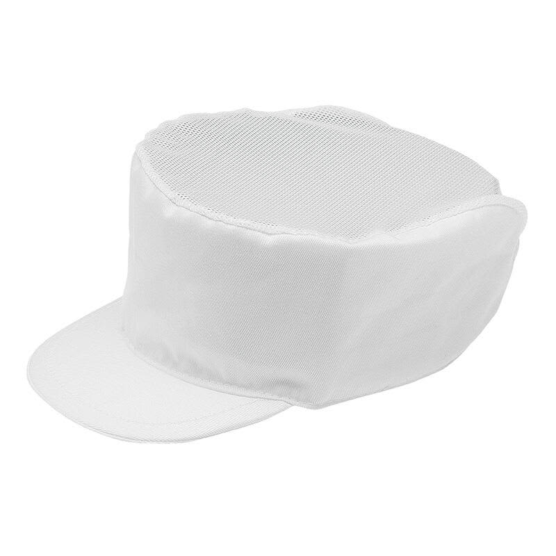A white Berretta hat with a mesh top and a brim, presented in a two-pack. Berretta Hat (2 pack) - Image 1