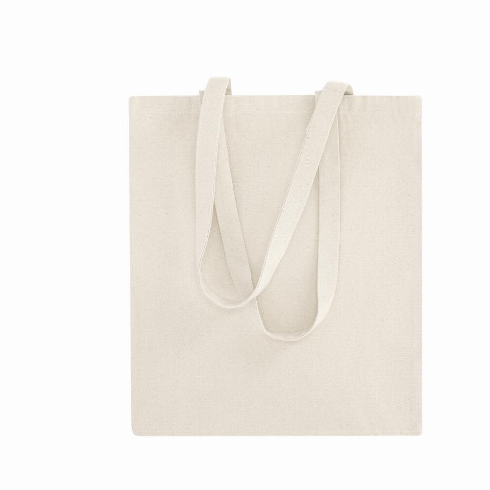 A beige tote bag with long handles. The bag is simple and has no visible branding. Larsen - Image 1