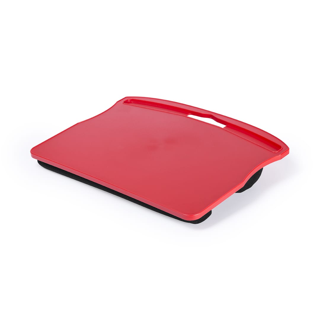 A red tray with a smooth surface and a handle, featuring a black base for added stability. Ryper Holder - Image 1