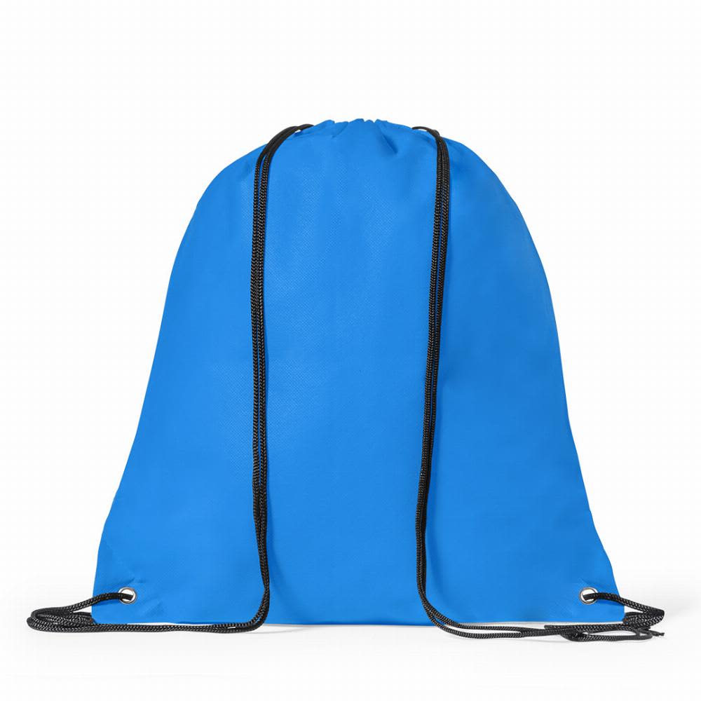 A blue drawstring bag with black cords, featuring a simple design and no visible branding. Hera - Image 1