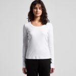 Wo's Organic Baby Rib L/S Tee