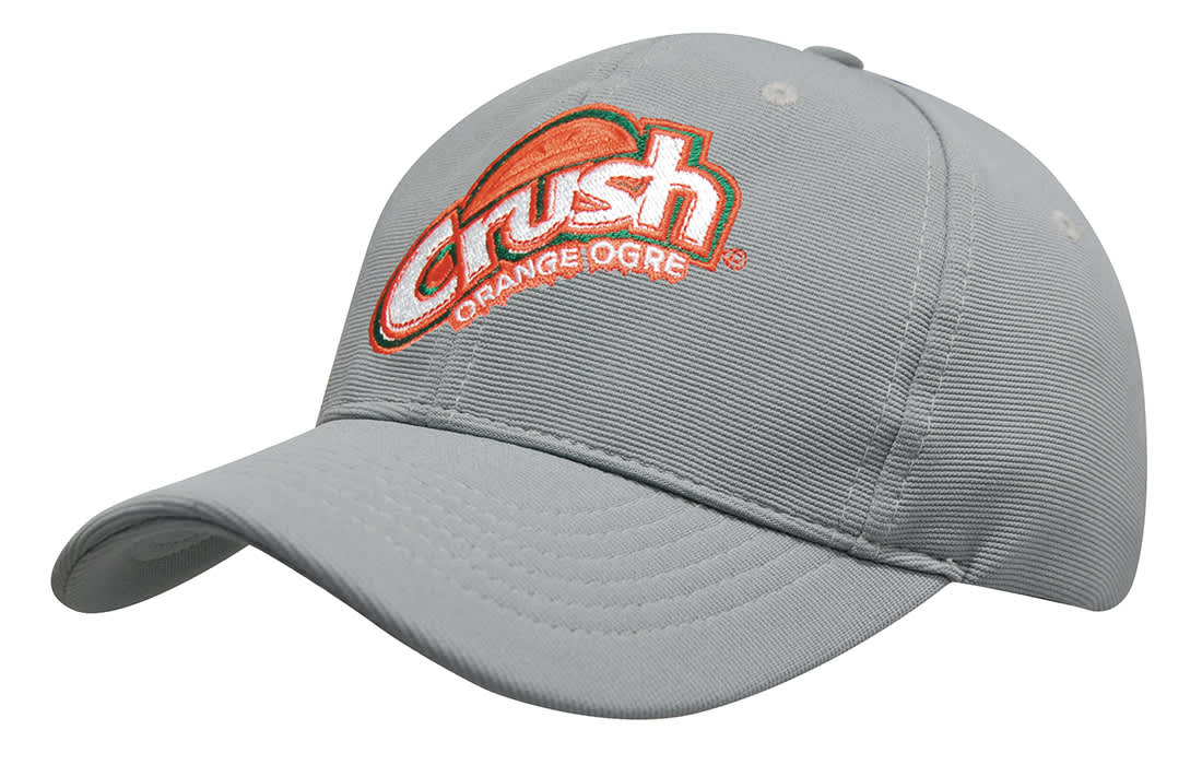 A grey cap featuring an embroidered logo. The cap has a curved brim and a casual design. Ottoman Twill - Image 1