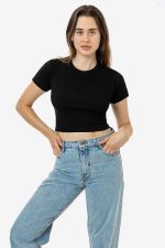 Mid-Length Baby Rib Crewneck Tee