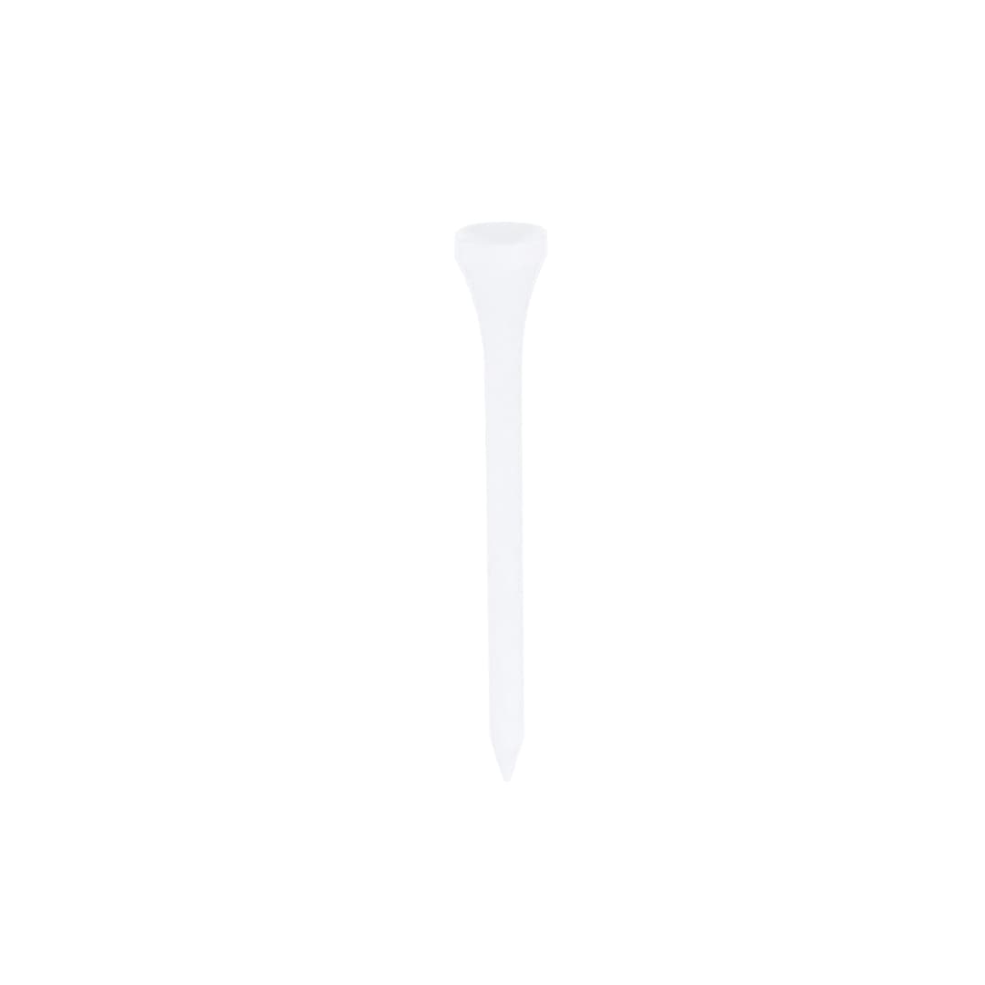 A white golf tee with a wide cup and pointed end, featuring a simple design and no visible branding. Hydor Golf Tee - Image 1