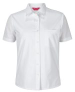 JB's Ladies S/S Double Layered Shirt White