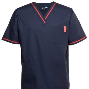 JB's Contrast Unisex Scrubs Top