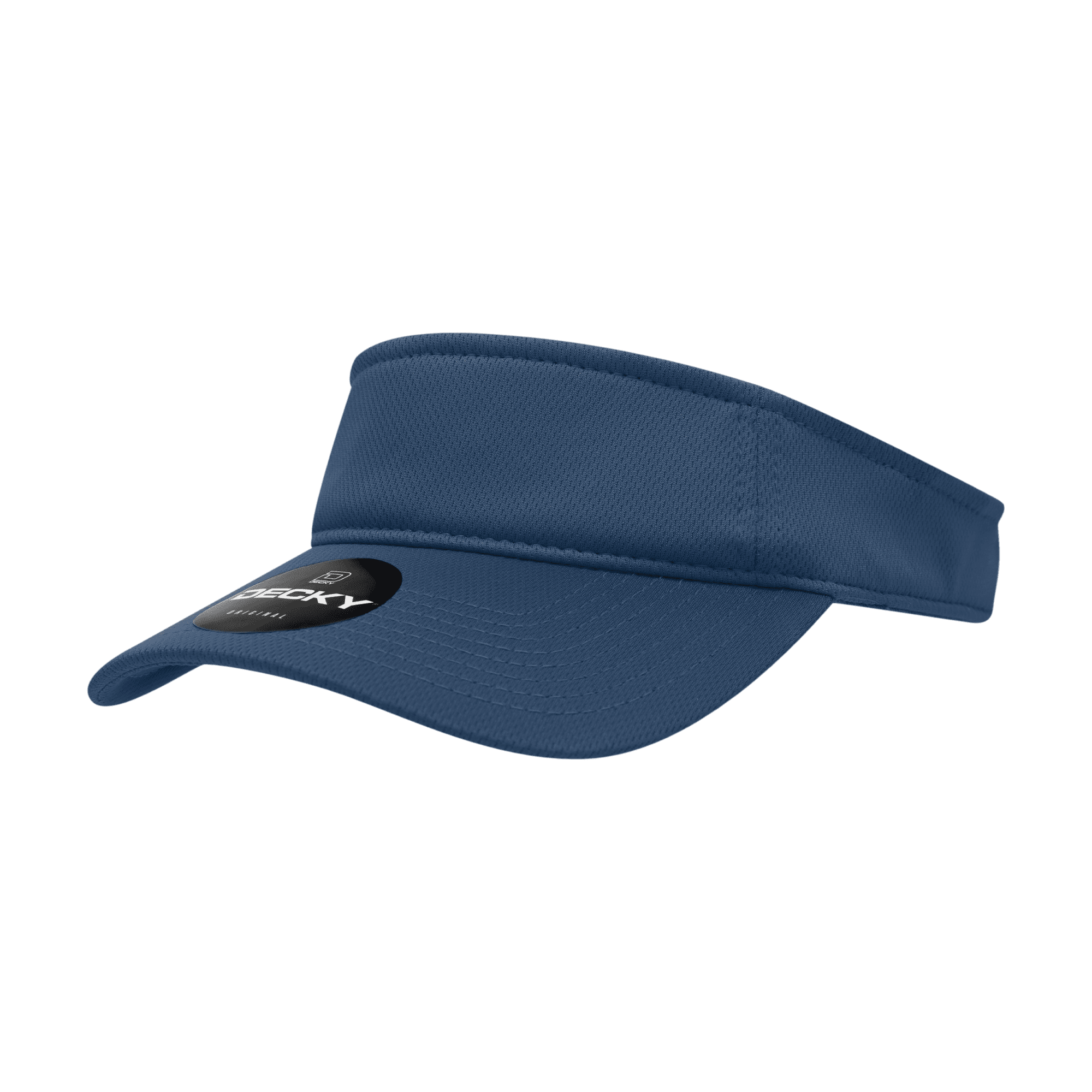 A navy mesh visor with a wide brim and a branded logo on the front. Mesh Visor - Image 1