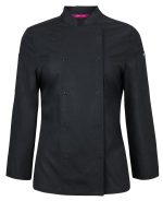 JB's Ladies L/S Snap Button Chefs Jacket
